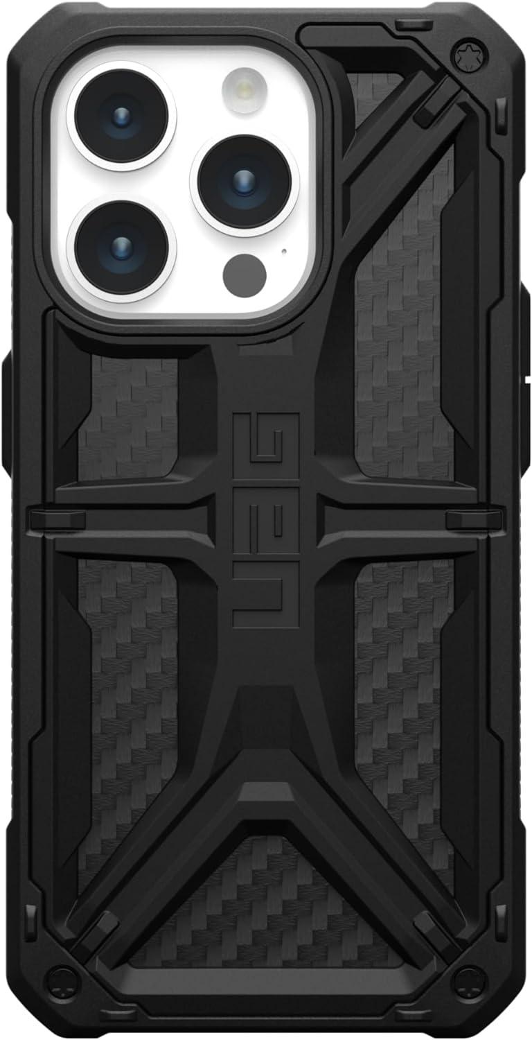 Чехол накладка для телефона UAG Monarch Apple iPhone 15 Pro Carbon Black