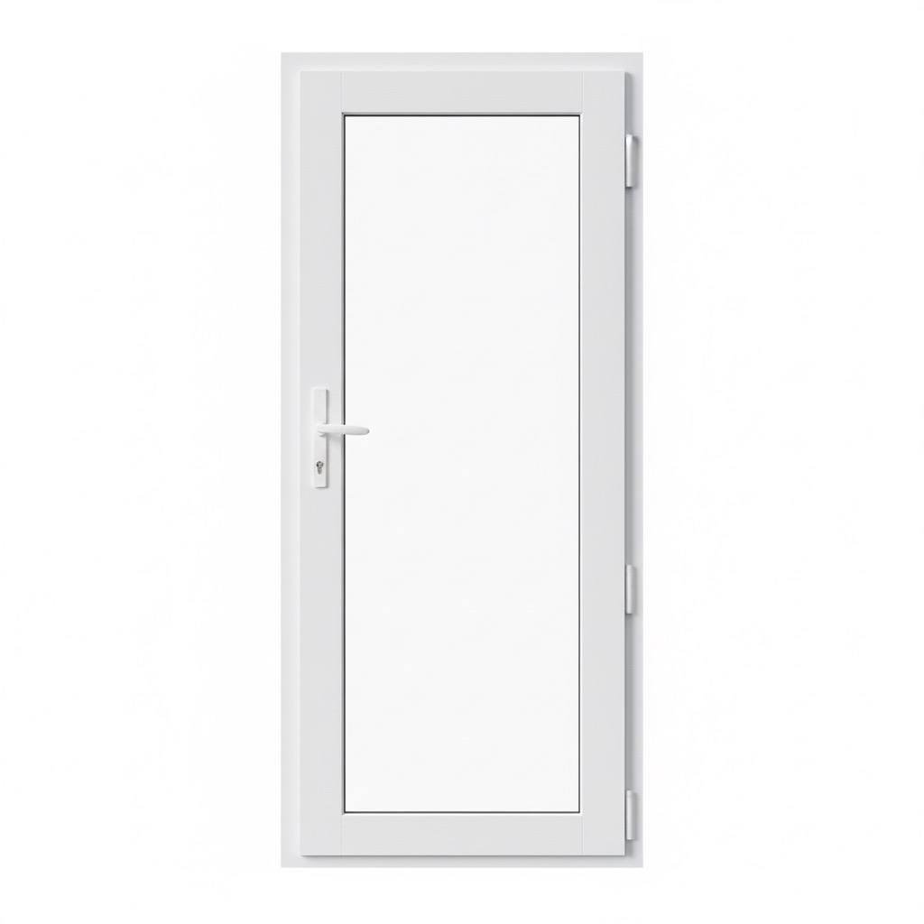 Дверь пластиковая балконная однокамерная Steko с фурнитурой AXOR 2000х800 мм Белый