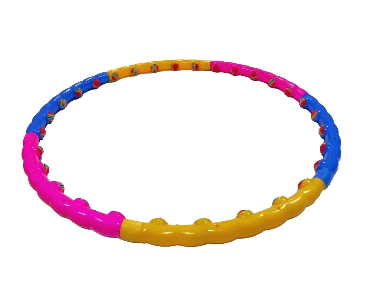 Хулахуп массажный с шариками разборной Profi MS 0088