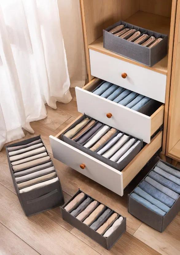 Органайзер для белья в шкаф 7 ячеек 35х17х12 см (ОДШ-430-11) - фото 8 Органайзер для белья в шкаф 7 ячеек 35х17х12 см (ОДШ-430-11) - фото 8