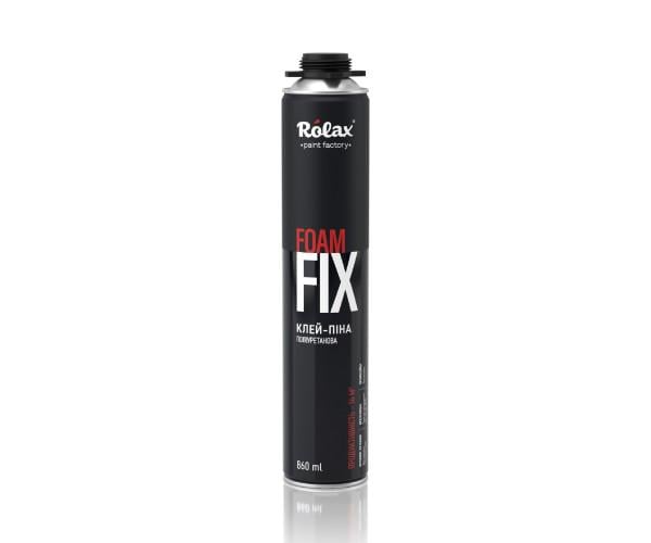 Клей-пена профессиональная всесезонная Rolax Foam Fix 8820 860 мл