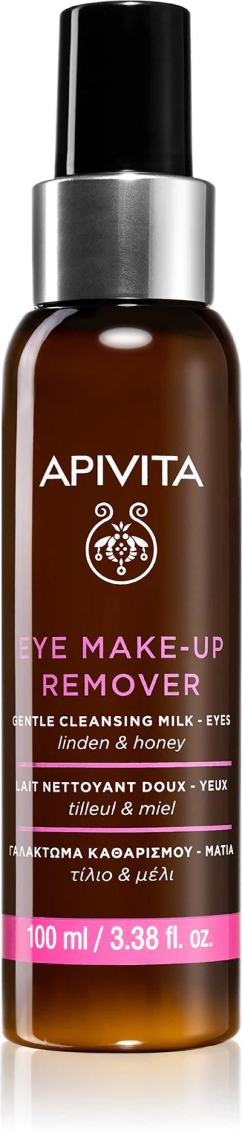 Молочко для снятия макияжа с глаз Apivita Gentle Eye Make-Up Remover очищающее нежное 100 мл (1505266269)