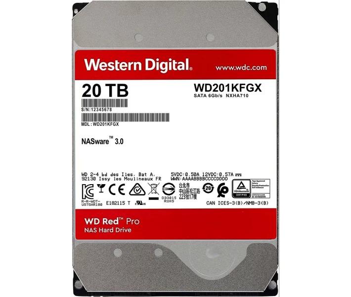 Жорсткий диск Western Digital WD Red Pro 20 ТБ/512 МБ/7200 об/хв (WD201KFGX) - фото 2