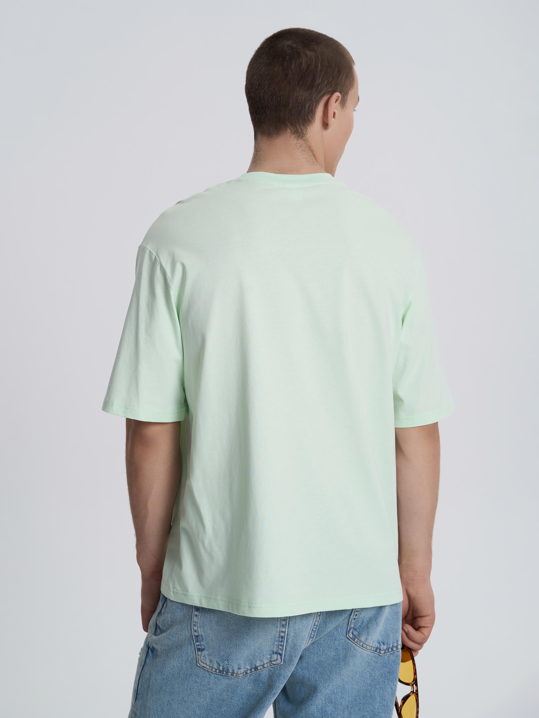 Футболка мужская ROZA 230926 L Светло-зеленый (4824005722356) - фото 3 Футболка мужская ROZA 230926 L Светло-зеленый (4824005722356) - фото 3