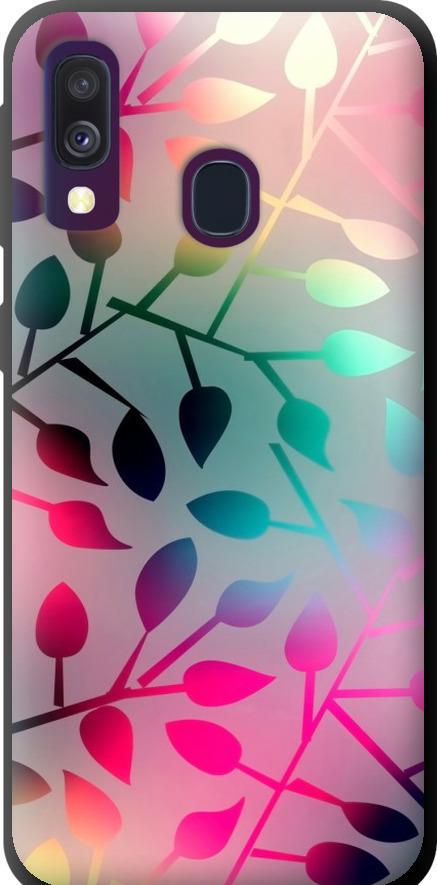 Чехол на Samsung Galaxy A40 2019 A405F Листья (2235b-1672-42517)