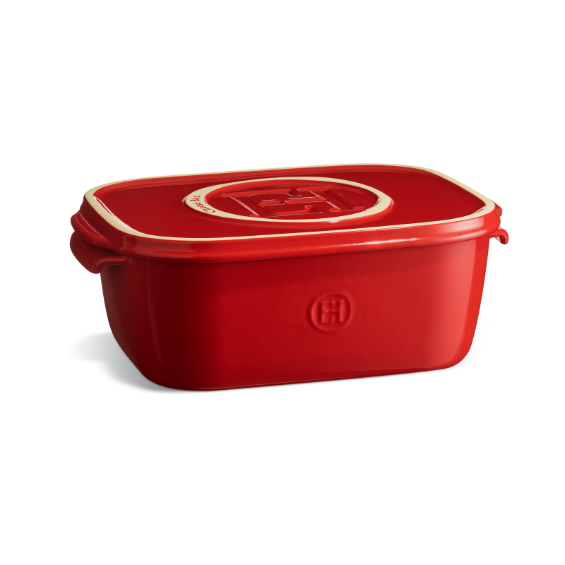 Емкость для хранения и подачи сыра с керамической крышкой Emile Henry Storage 3,5 л Красный (348760)