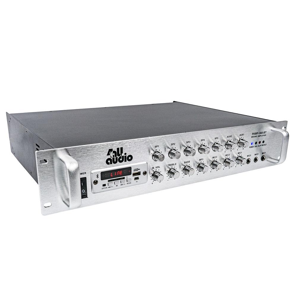 Підсилювач потужності трансляційний 4all 4PRO Audio PAMP-360-5Zi-BT Amplifier 360W 5-Zone