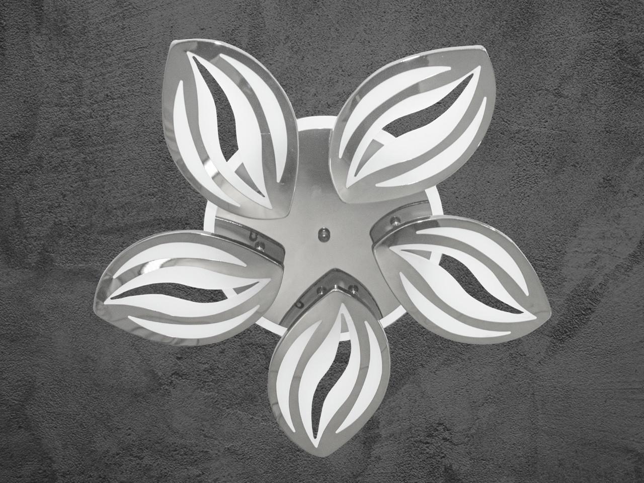 Люстра светодиодная для зала с пультом ДК 8092-5HR-LS 75W на 14 м2 Хром (2400056812) - фото 1 Люстра светодиодная для зала с пультом ДК 8092-5HR-LS 75W на 14 м2 Хром (2400056812) - фото 1