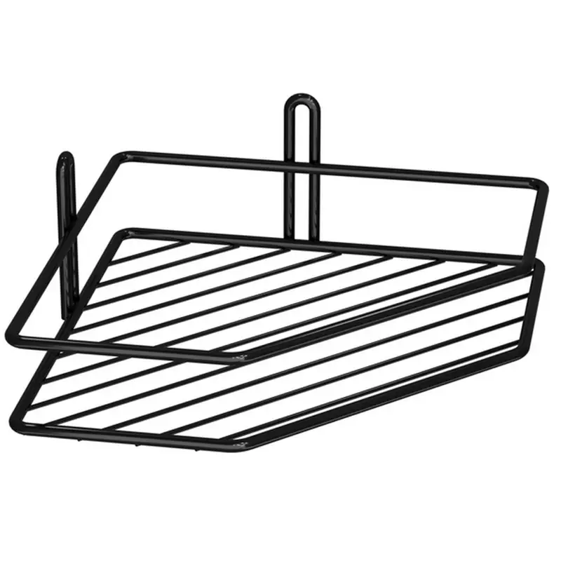 Полка ПУ-20133 1-яровая угловая 3-контурная 20 см Черный (20133)