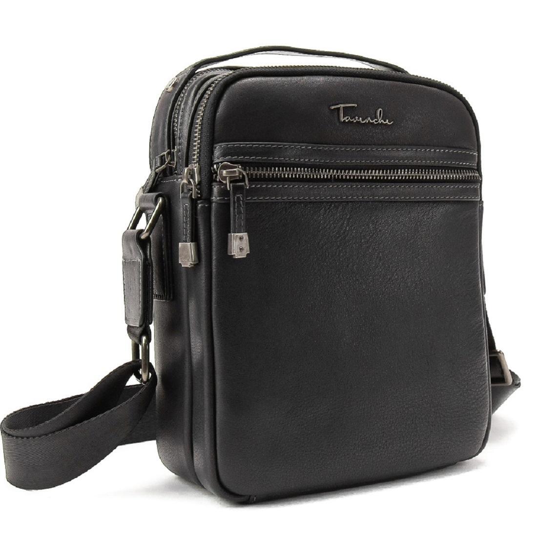 Мужская сумка через плечо Royal Bag TV-SM8-9039-4A из натуральной кожи Черный (6599)