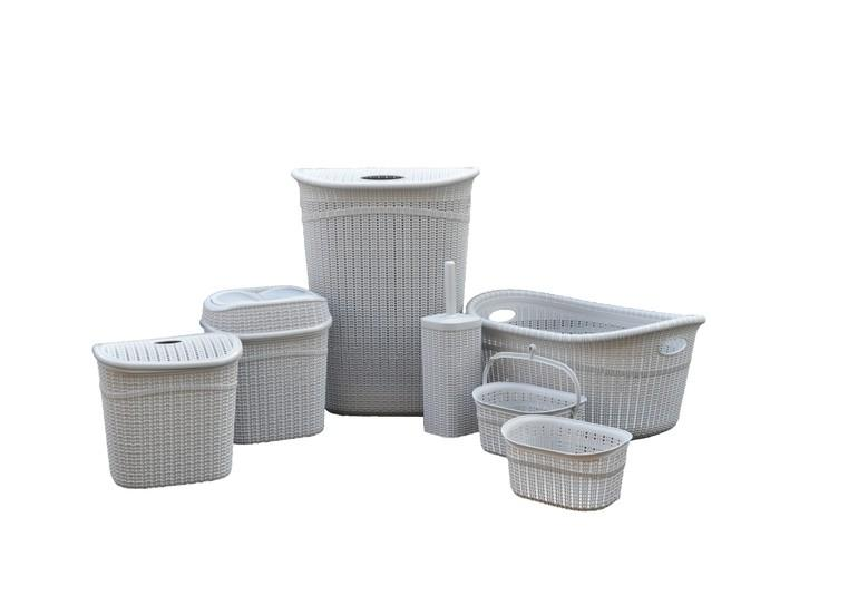 Набор для ванной комнаты 7в1 серый