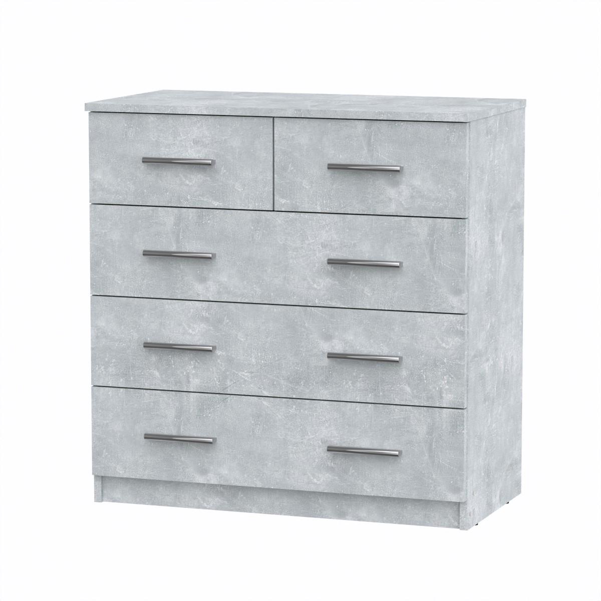 Комод Компаніт 2+3 81х41,7х82,8 см Бетон (16952)
