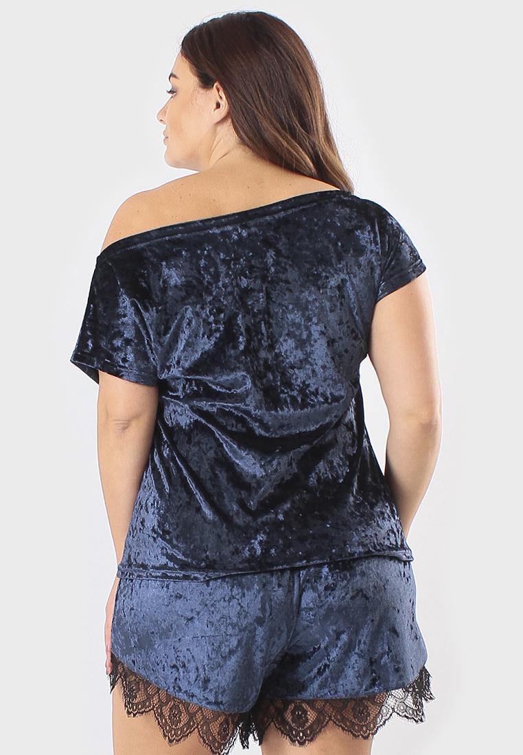 Комплект Ghazel Римма Мышка супер батал р. 56 Синий (17111-69/88) - фото 3 Комплект Ghazel Римма Мышка супер батал р. 56 Синий (17111-69/88) - фото 3