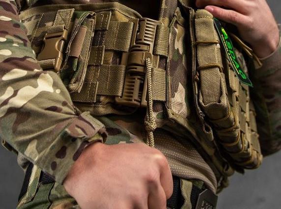 Плитоноска Asdag 4 точки швидкого скидання 7 підсумків Мультикам (2472511822) - фото 4