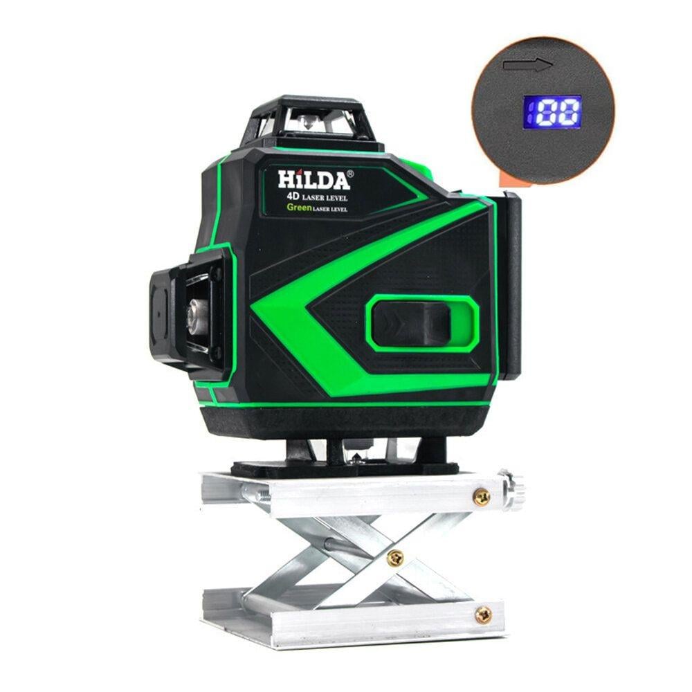 Лазерний рівень нівелір HILDA 4D Ultra із зеленим променем на 16 ліній 360 градусів 2025 зі штативом - фото 12