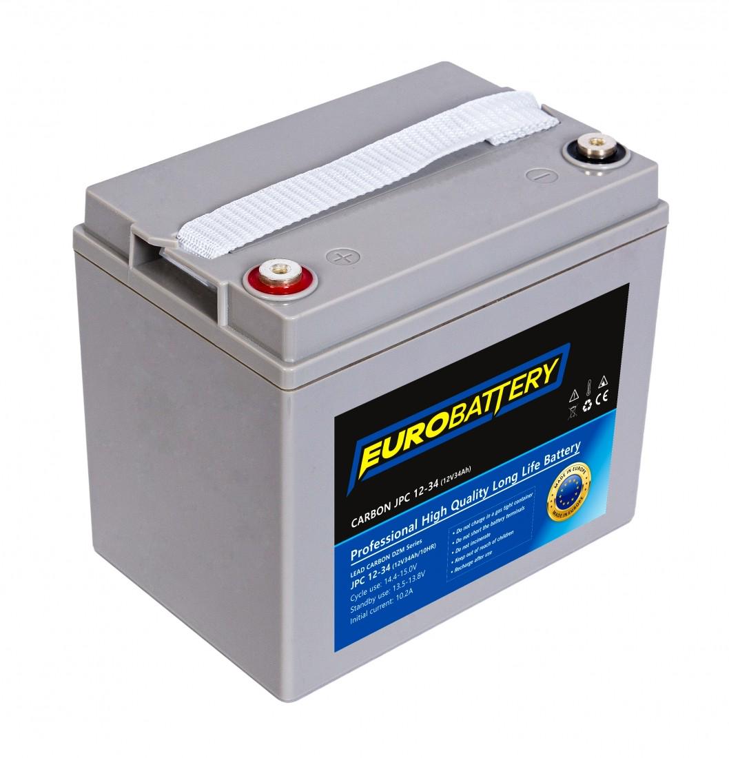 Аккумулятор для ИБП EuroBattery JPC12-34 DZM карбоновый 12V 34 Ач (667)