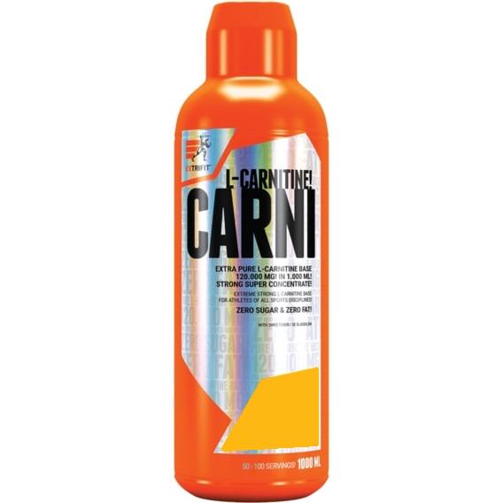 Жироспалювач для спорту Extrifit Carni Liquid 120000 1000 мл 100 порций Wild Strawberry & Mint