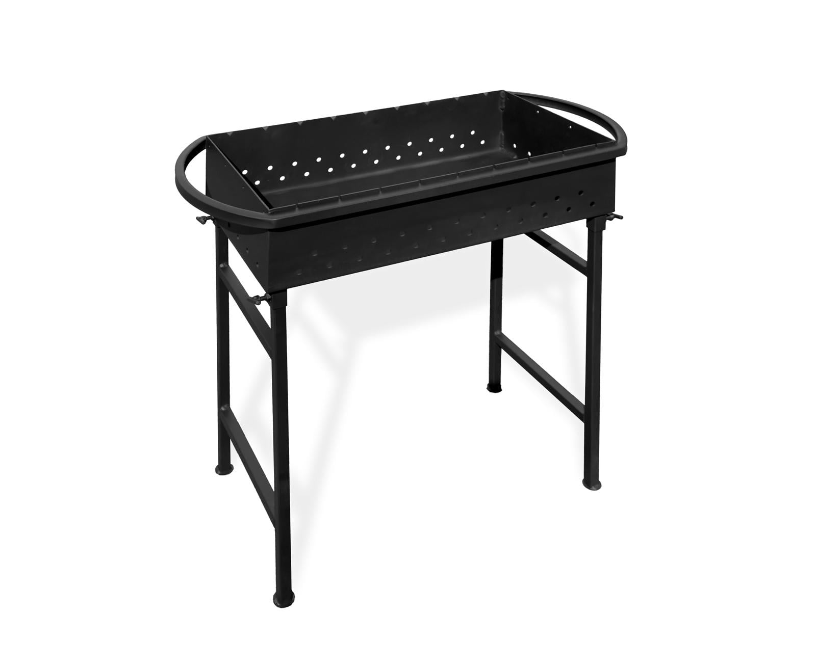 Мангал на 9 шампуров разборной сталь 3 мм/на сьемных ножках с фиксаторами