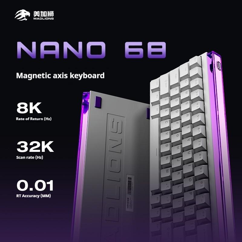 ᐉ Клавиатура механическая Nano 68 Pro Magnetic Per Pro 68