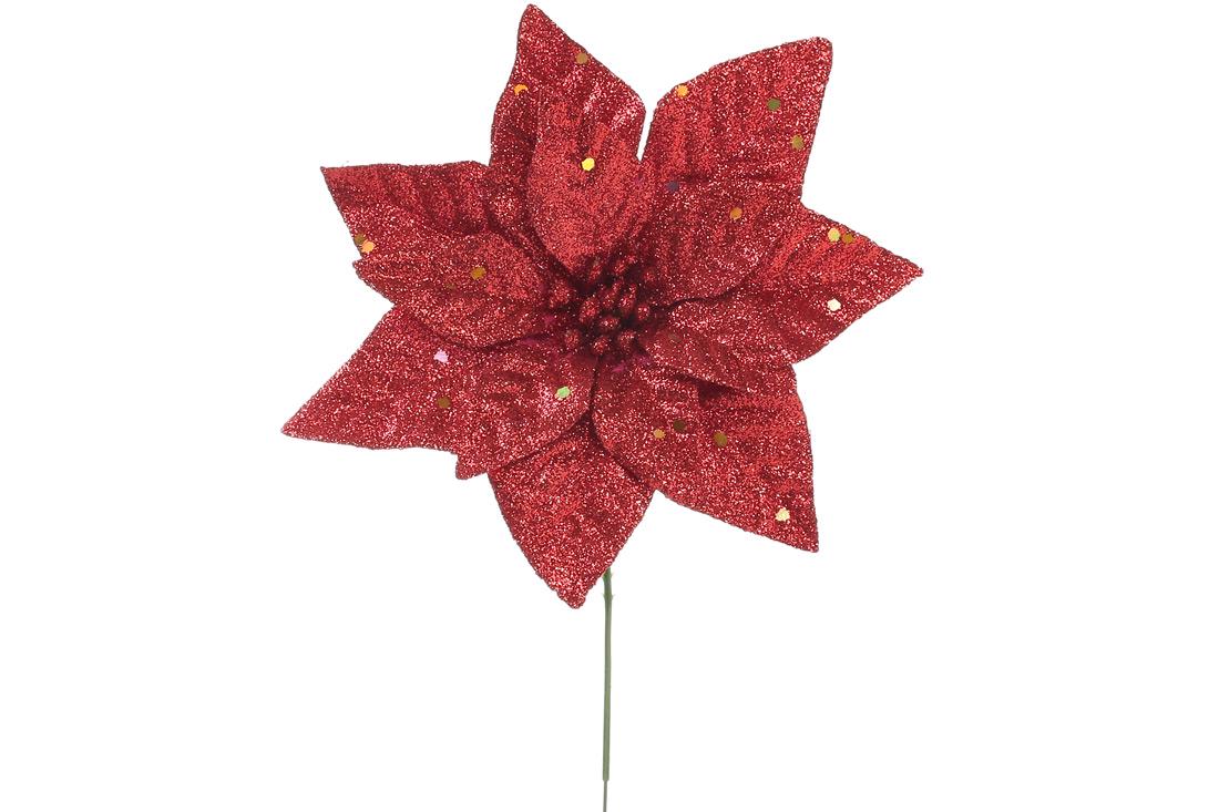 Декоративный цветок BonaDi Пуансеттия (128-030)