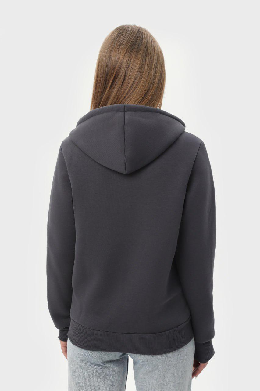 Худі на замку утеплене RAY BASIC U0405L UNISEX M Темно-сірий - фото 8 Худі на замку утеплене RAY BASIC U0405L UNISEX M Темно-сірий - фото 8