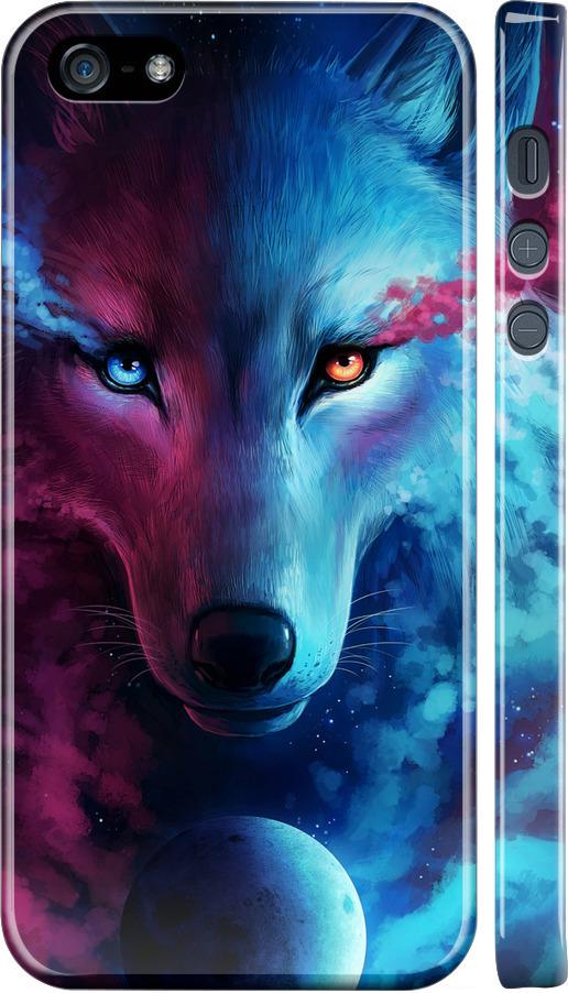Чехол на iPhone SE Арт-волк (3999m-214-42517)