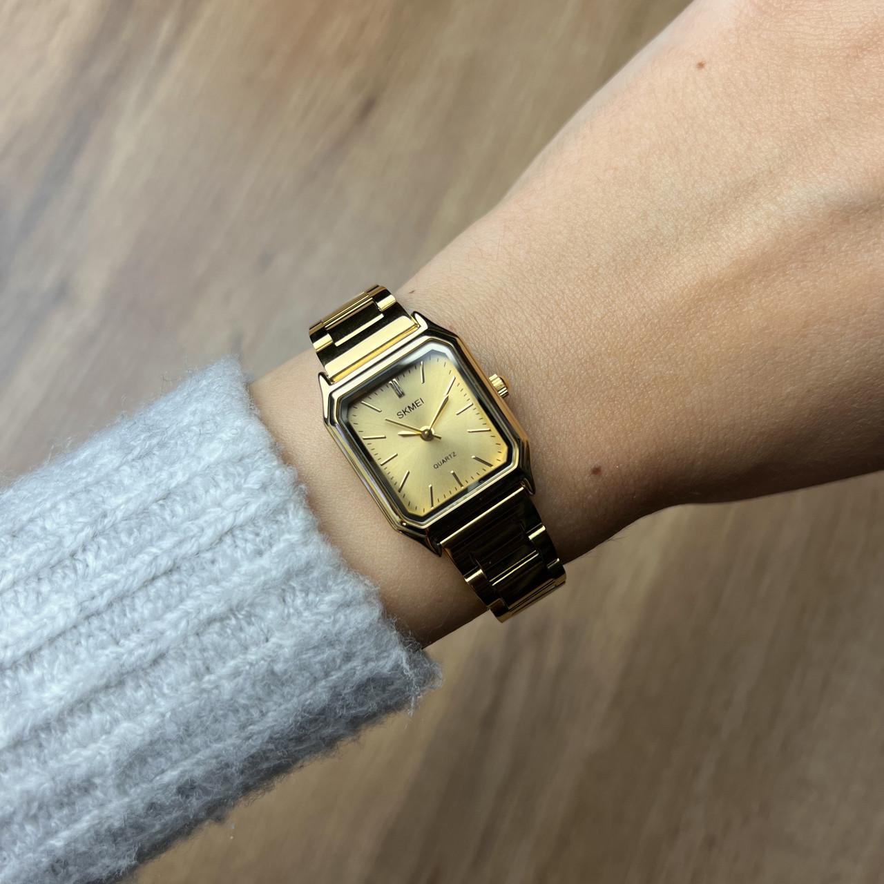 Годинник жіночий металевий Skmei Золотистий (z067-3) - фото 2 Годинник жіночий металевий Skmei Золотистий (z067-3) - фото 2