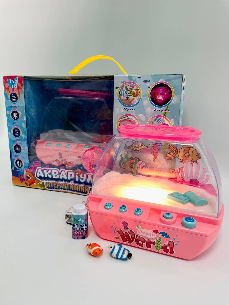 Аквариум музыкальный WToys 2 цвета/подсветка/сказки/песни/Bluetooth/ночник/USB-кабель Аквариум музыкальный WToys 2 цвета/подсветка/сказки/песни/Bluetooth/ночник/USB-кабель