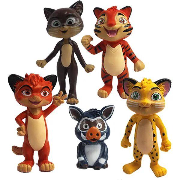 Фигурки Лео и Тиг Лесные приключения маленьких друзей 5 шт. Фигурки Лео и Тиг Лесные приключения маленьких друзей 5 шт.