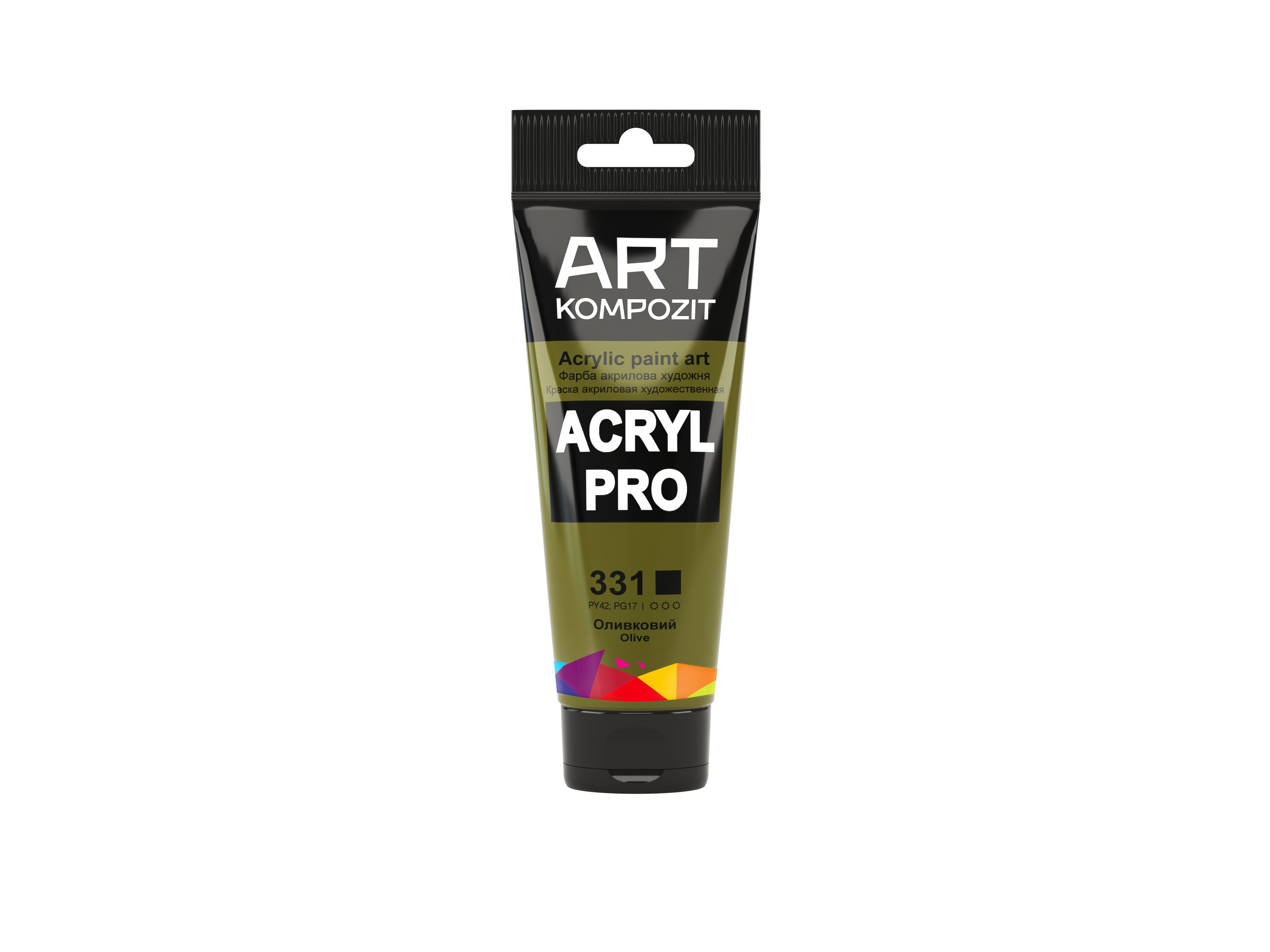 Краска художественная ART Kompozit Acryl PRO 331 Туба 0,75 мл Оливковый