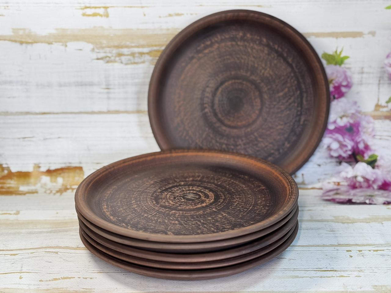 Набір обідніх глиняних тарілок 6 шт. 25 см (2702806871)