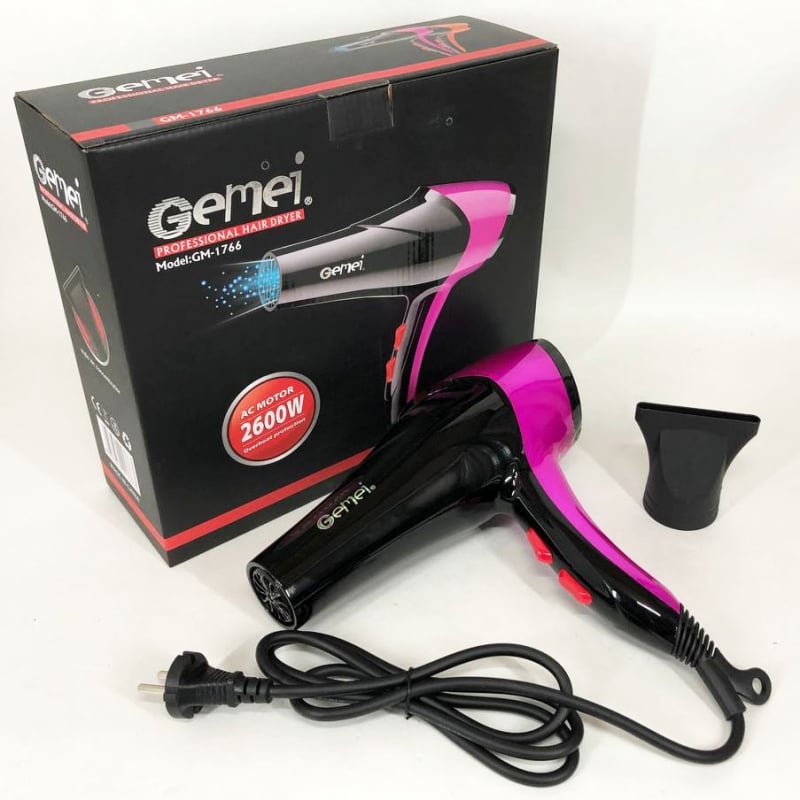 Фен для волос Gemei GM-1766 2600 Вт Purple (tf4352) - фото 14