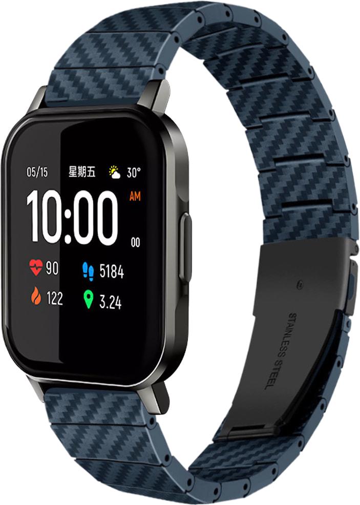 Ремешок Armrok для Haylou Smart Watch 2 (LS02) Blue (31658-28)