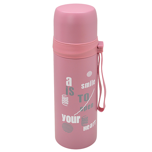 Термос с петлей Sunshine на кнопке-замке Stenson MT-3895-0,5 500 мл (541794)