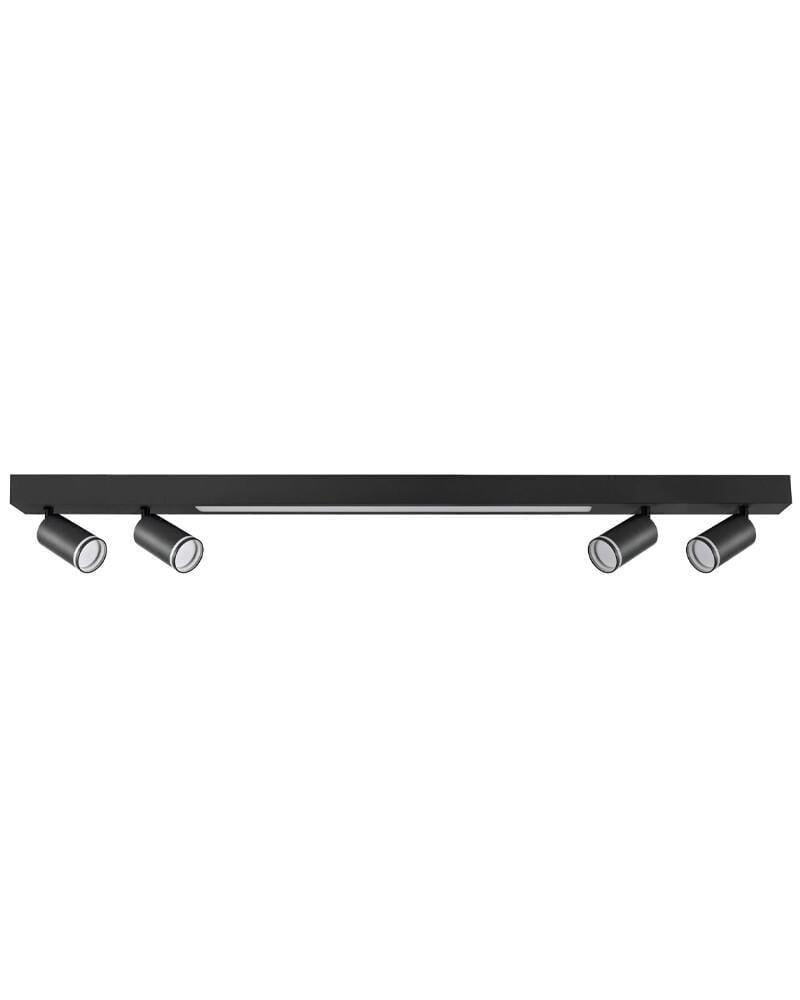 Спот Polux 327406 Paris GU10+Led 5x10+24W 4000K 1800Lm IP20 Черный (G327406) Спот Polux 327406 Paris GU10+Led 5x10+24W 4000K 1800Lm IP20 Черный (G327406)