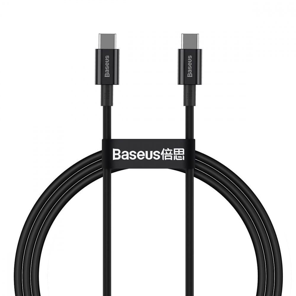 Кабель BASEUS Superior Series Fast Charging Type-C to Type-C PD 100 W 1 м Черный (32690 black)