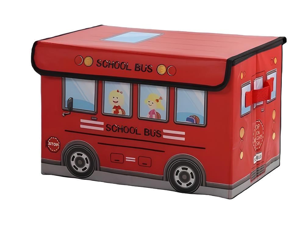 Коробка складна для зберігання речей і іграшок School Bus 37x25x25 см Red (31802) Коробка складна для зберігання речей і іграшок School Bus 37x25x25 см Red (31802)