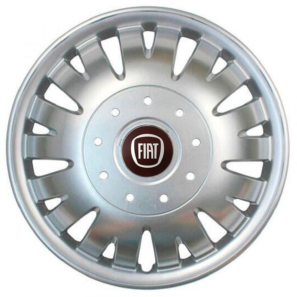 Колпаки SJS с логотипом Fiat 410 R16 4 шт. Серебряный (31008661)