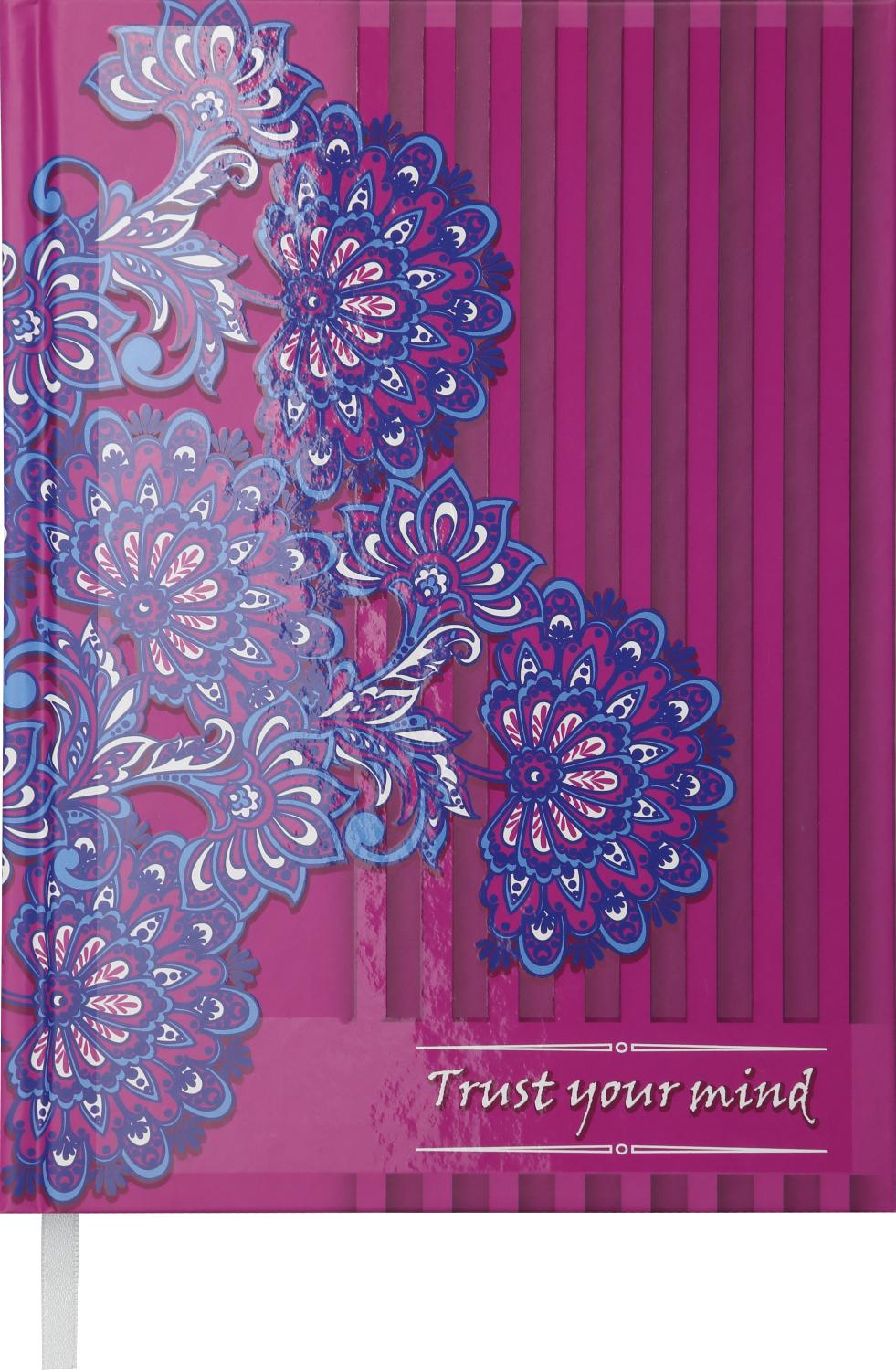 Ежедневник недатированный Buromax ETHNO A5 288 страниц Малиновый (BM.2166-29)