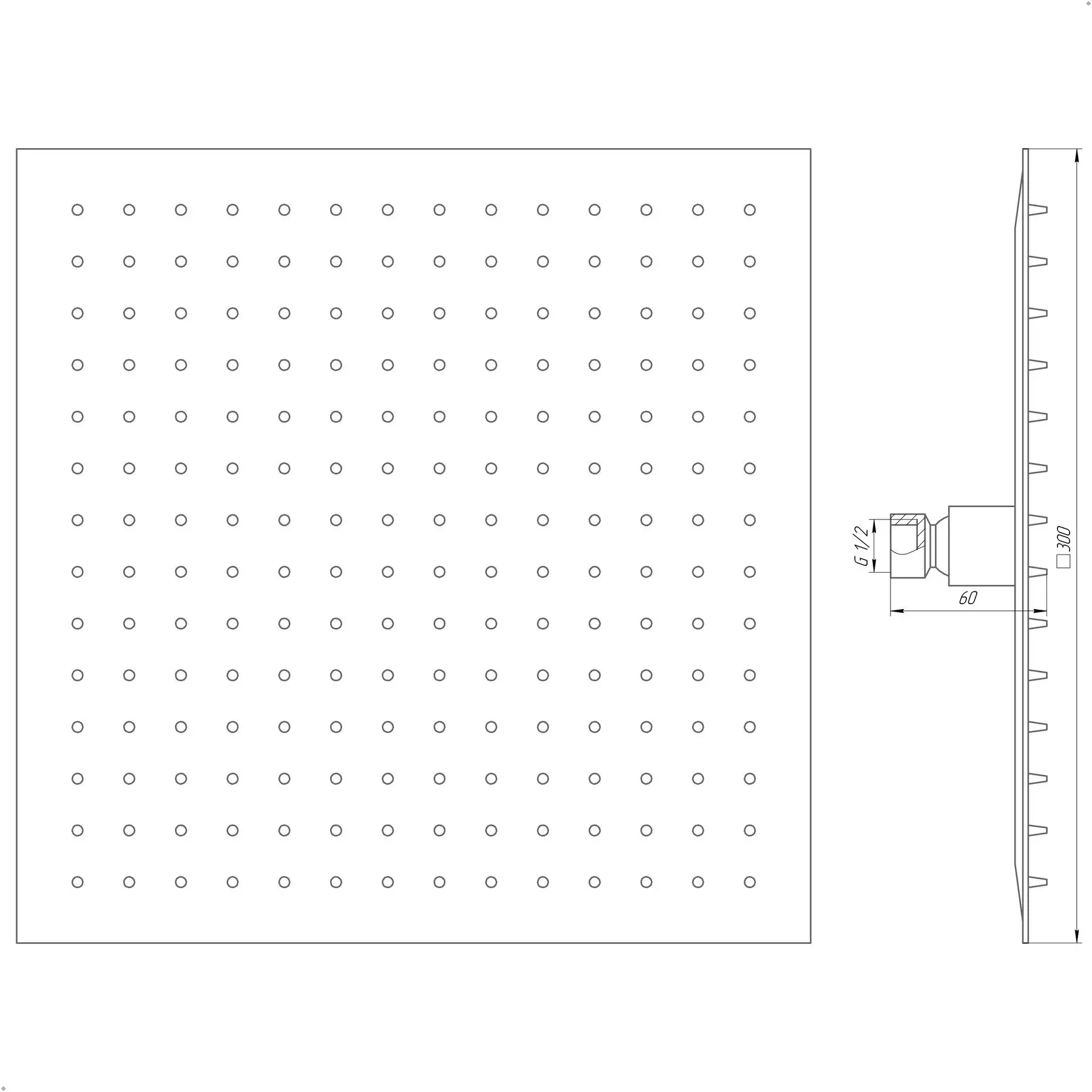 Лейка для душа Globus Lux ST-0300-Q-BB (GSR-000021206) - фото 5