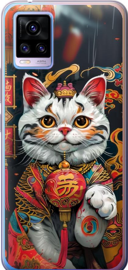 Чехол на Vivo V20 China Cat v2 (6135t-2127-42517) Чехол на Vivo V20 China Cat v2 (6135t-2127-42517)
