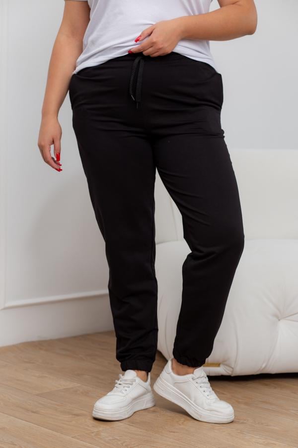 Спортивные штаны женские AKSAN XL Черный (21.908_black_48(XL))