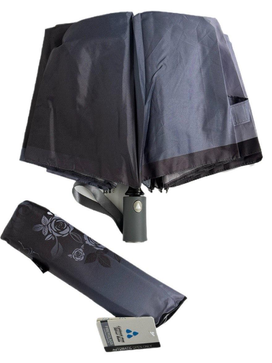 Парасолька жіноча напівавтоматична Срібний дощ 9 спиць Чорний (6025/4) - фото 3 Парасолька жіноча напівавтоматична Срібний дощ 9 спиць Чорний (6025/4) - фото 3