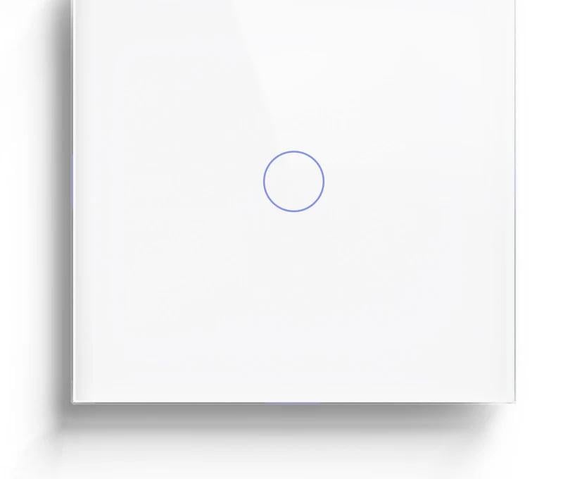 Выключатель умный LUXION сенсорный Wi-Fi стекло Белый