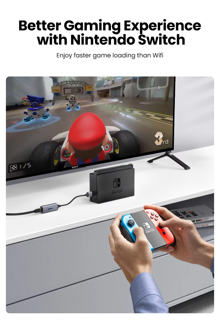 Сетевой адаптер UGREEN CM199 USB-C Gigabit Ethernet Adapter RJ45 1000mb/s (2000143) - фото 9