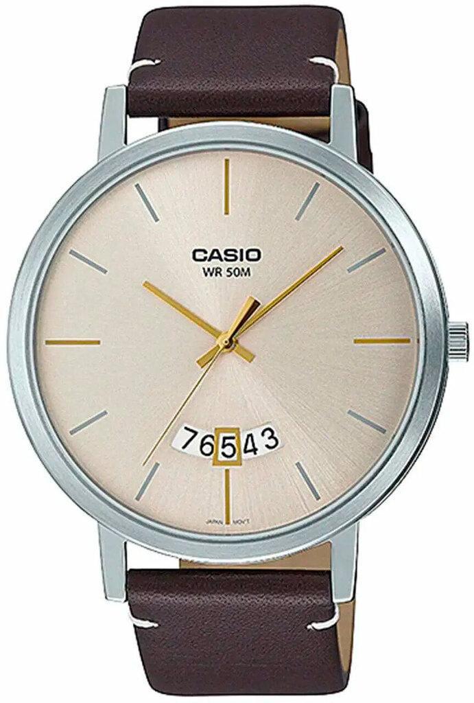 Мужские наручные часы Casio Timeless Collection MTP-B100L-9E со стальным корпусом Бежевый (3151092508)