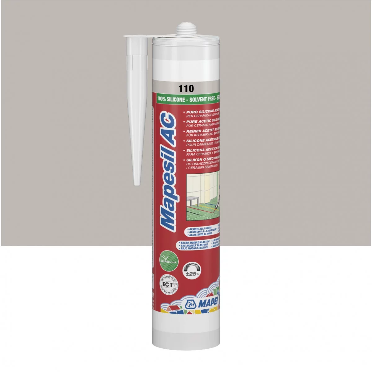 Герметик силиконовый Mapei MAPESIL AC 310 мл №110 манхеттен (000014517) Герметик силиконовый Mapei MAPESIL AC 310 мл №110 манхеттен (000014517)