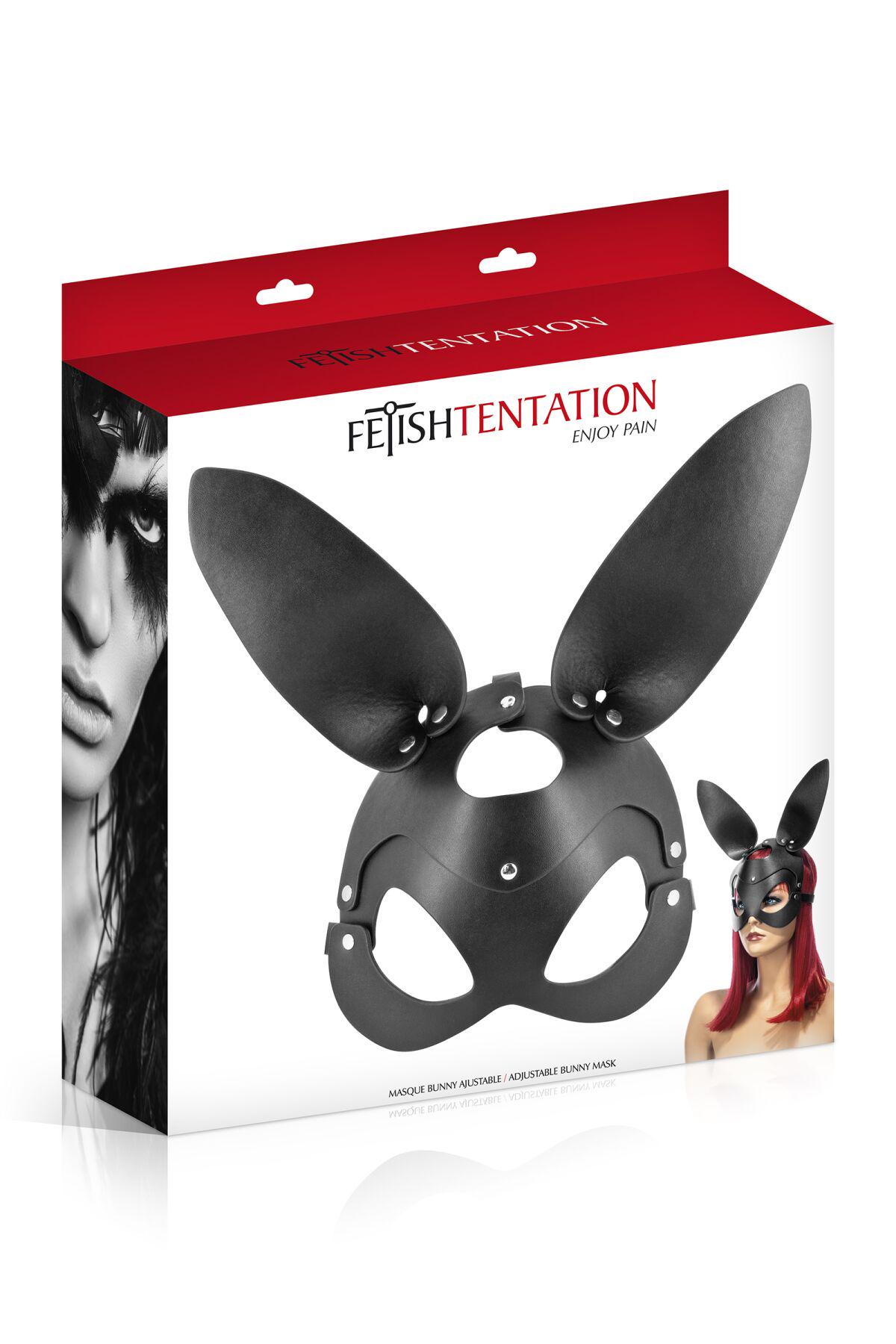 Маска зайки Fetish Tentation Adjustable Bunny Mask - фото 3