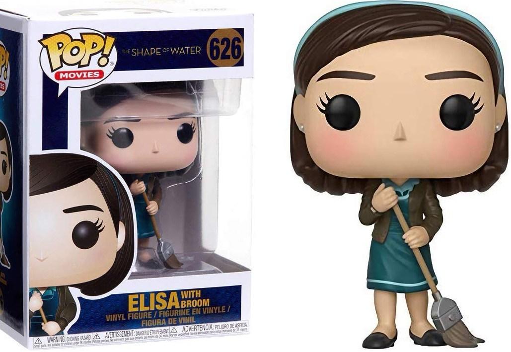 Фигурка Funko Pop Shape of Water Elisa with Broom 10 см - фото 2