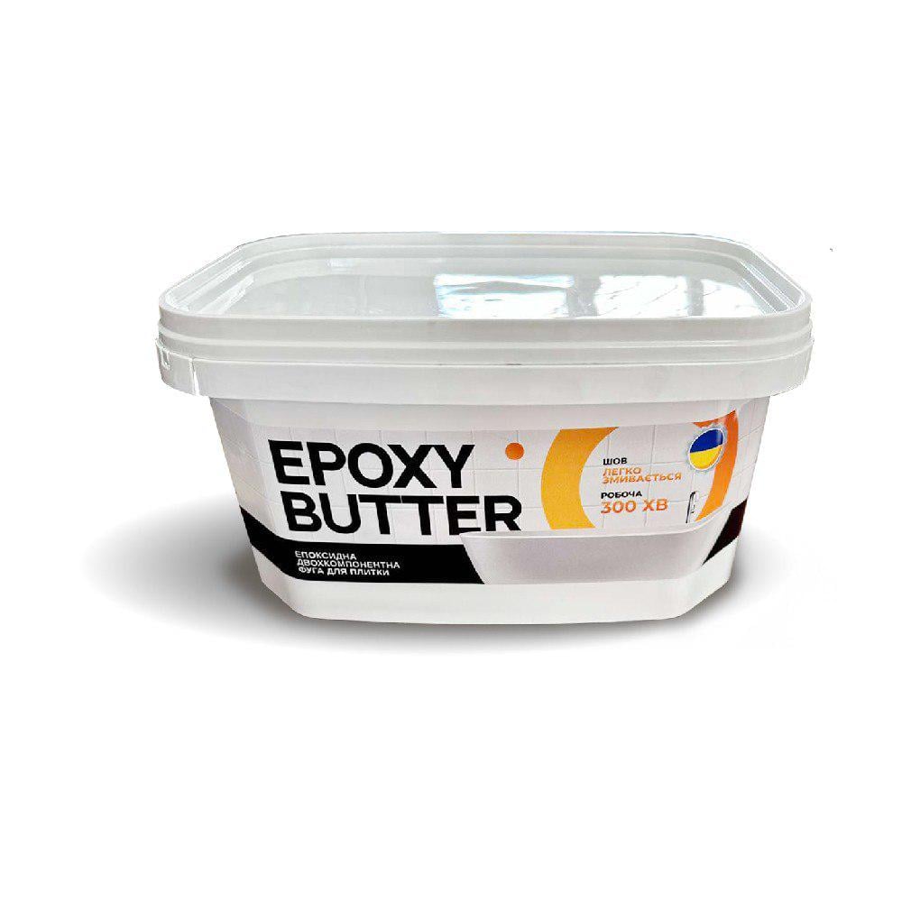 Затирка для плитки эпоксидная MG Epoxy Butter 3 кг Графитно-черный (RAL 9011)